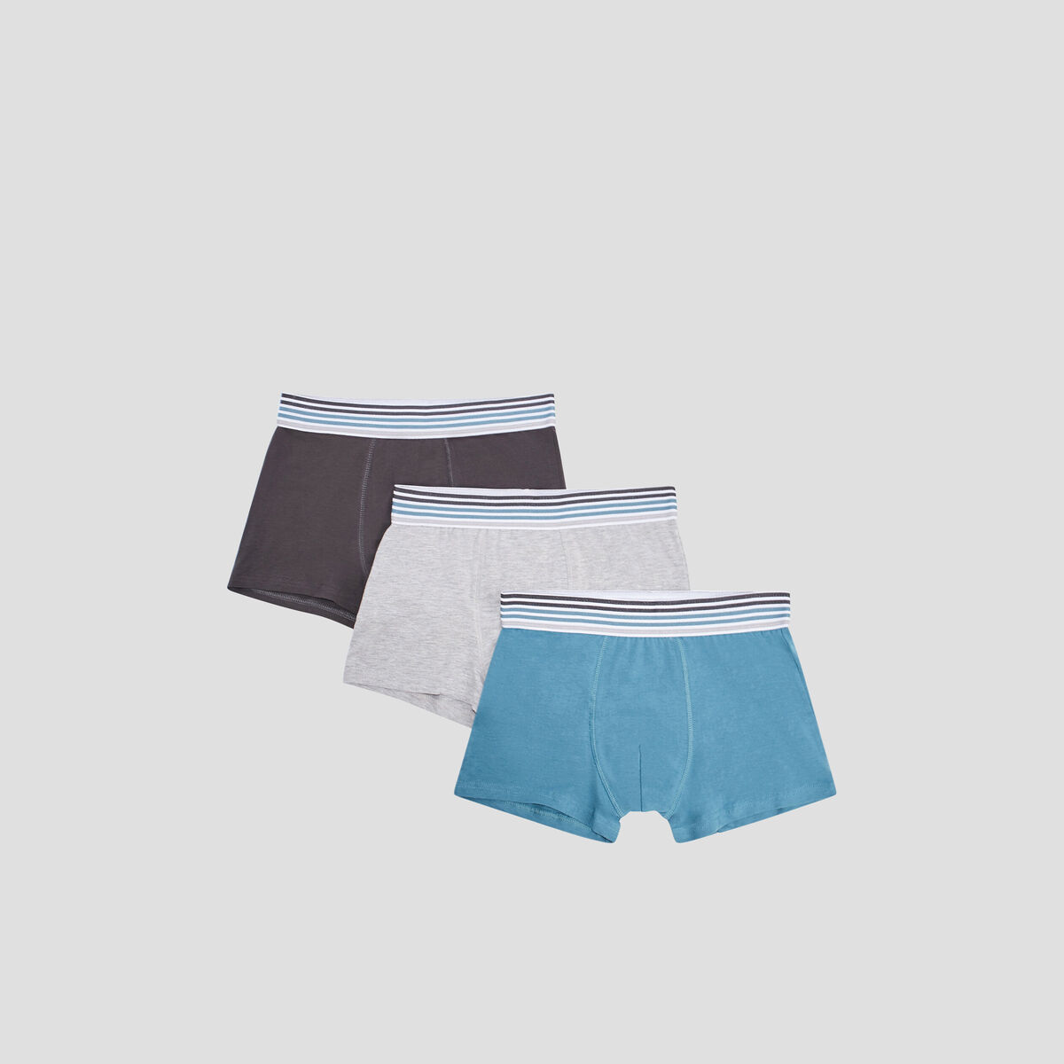 Lot 3 boxers bleu canard homme