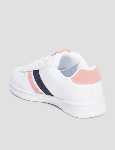 Tennis basses à lacets Creeks blanc fille