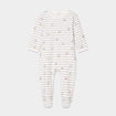Dors-bien coton manches longues boutonné ecru bébé garçon