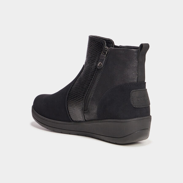 bottines compensees isotoner noir femme Bottines compensées Isotoner noir femme