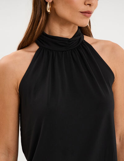 D&eacute;bardeur emmanchures am&eacute;ricaines noir femme