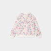 Sweat col rond manches longues beige fille