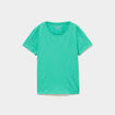 T-shirt manches courtes en coton vert menthe fille
