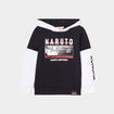 Sweat à capuche hoodie 2-en-1 Naruto noir garçon
