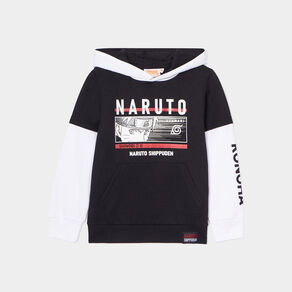 sweat a capuche hoodie 2 en 1 naruto noir garcon Sweat à capuche hoodie 2-en-1 Naruto noir garçon