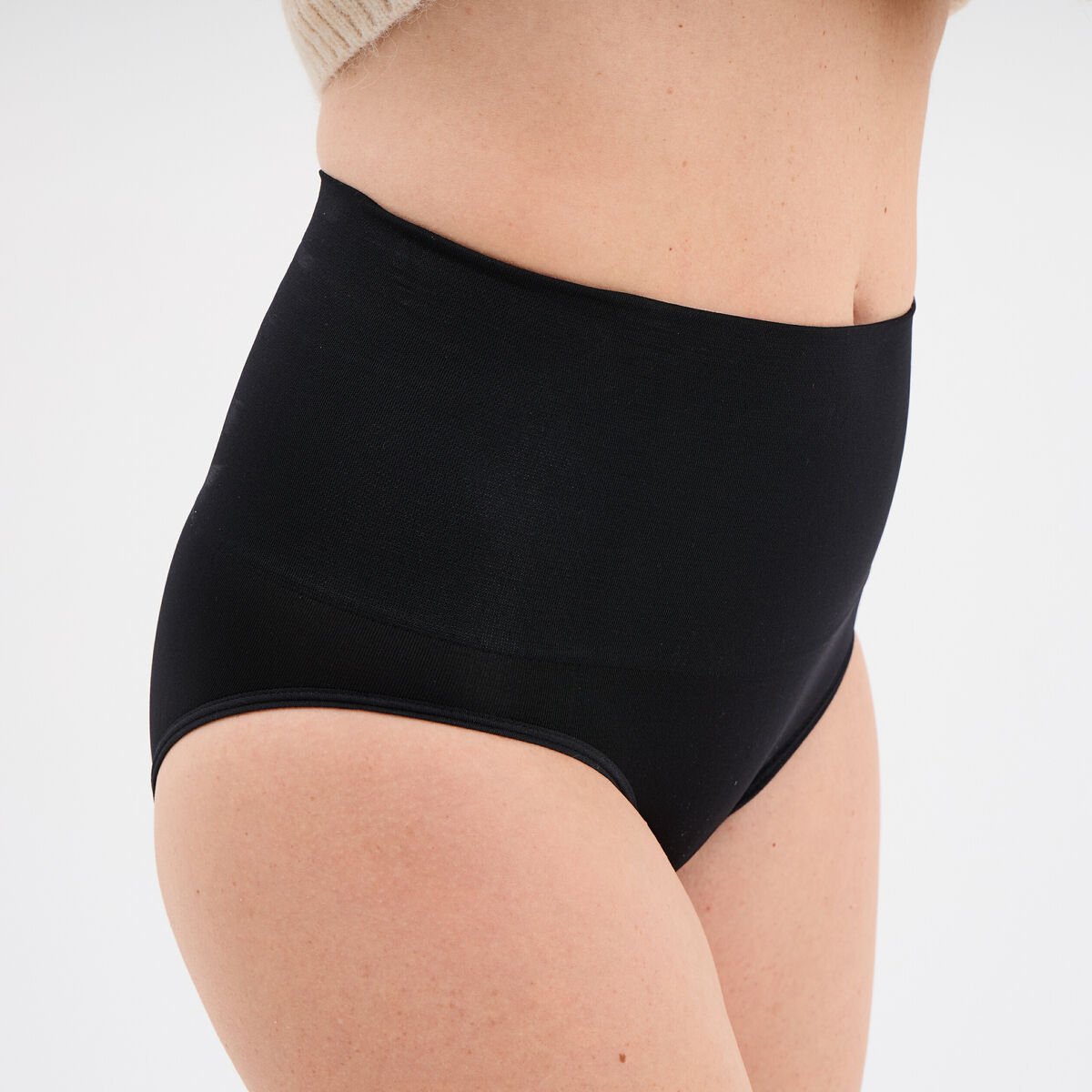 Culotte gainante sans couture noir femme