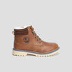 Bottines fourr&eacute;es marron gar&ccedil;on