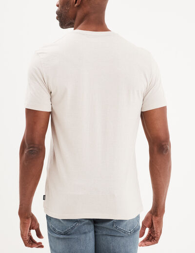 T-shirt col rond manches courtes Creeks gris clair homme