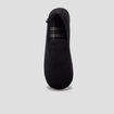 Pantoufles fourr&eacute;es bout rond noir homme