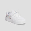 Tennis scratchs Champion Flower blanc fille