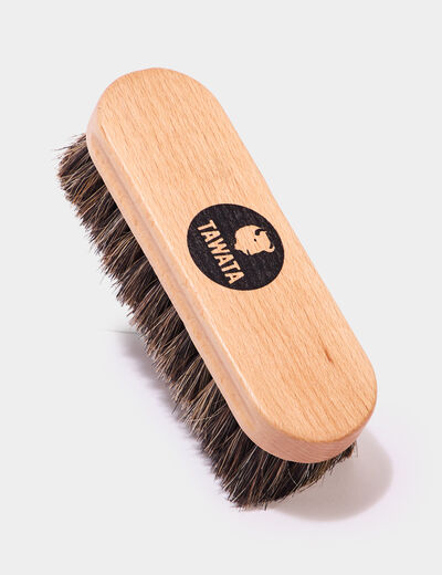 Brosse à reluire Tawata marron clair mixte