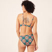 Haut de maillot push up coordonnable bleu p&eacute;trole femme