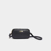 Sac bandouli&egrave;re 2 compartiments noir femme