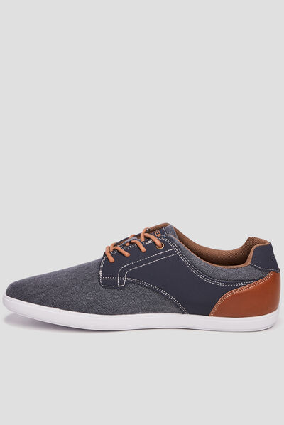 Derbies en toile à lacets Creeks bleu homme
