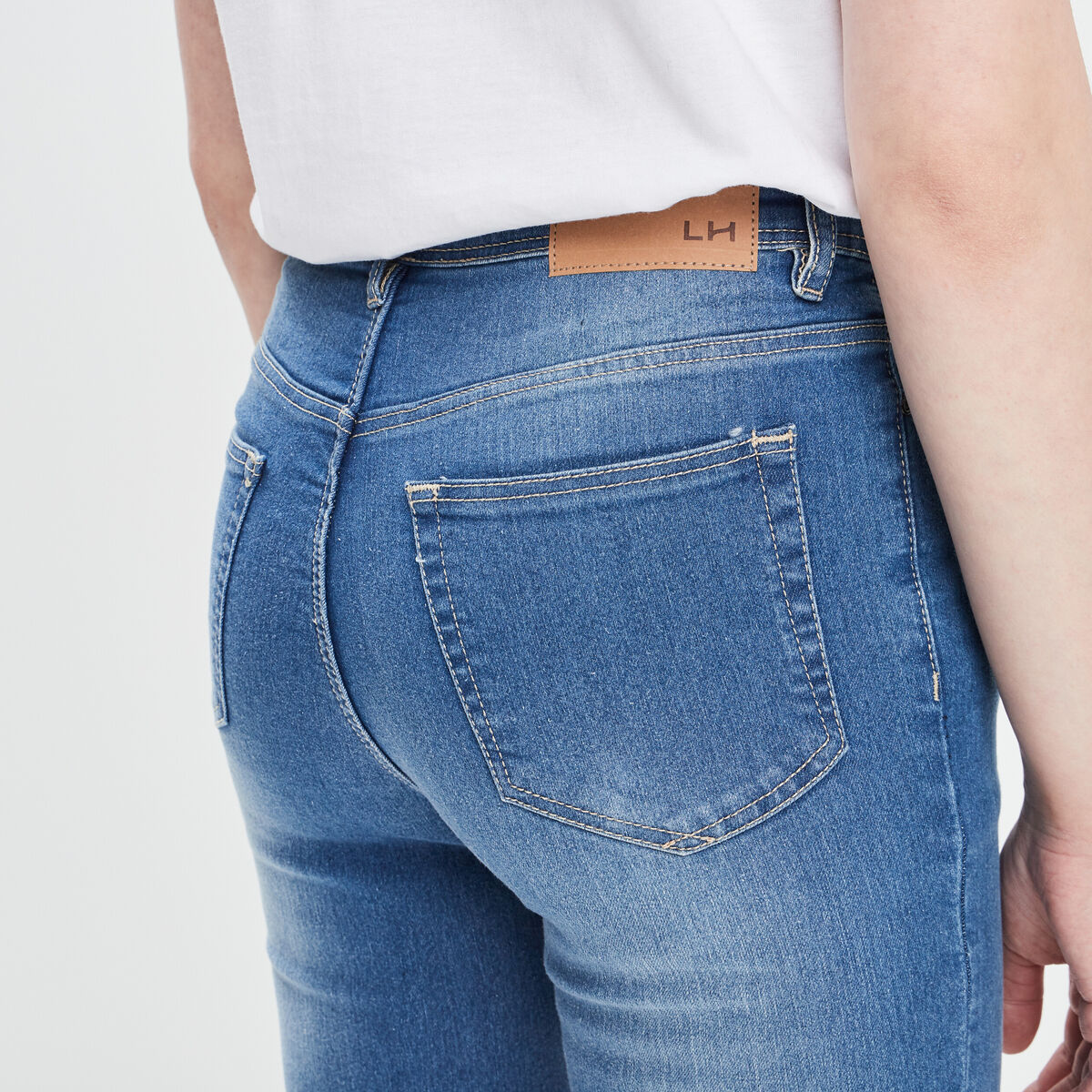 Jeans skinny 7/8&egrave;me denim double stone femme