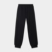 Pantalon de jogging molleton noir fille