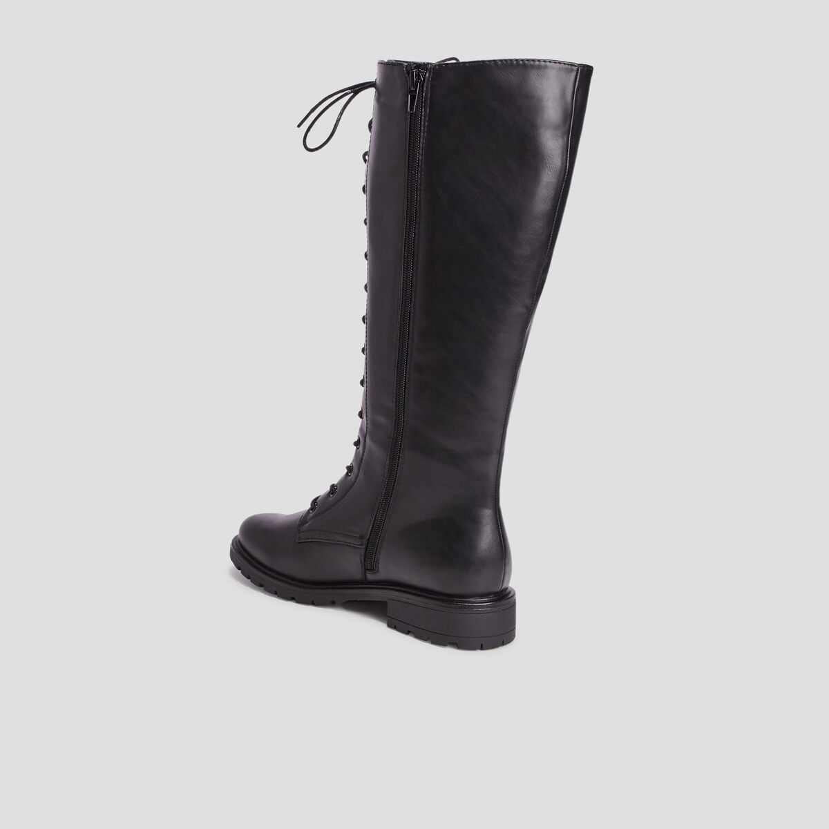 Bottes à lacets noir femme