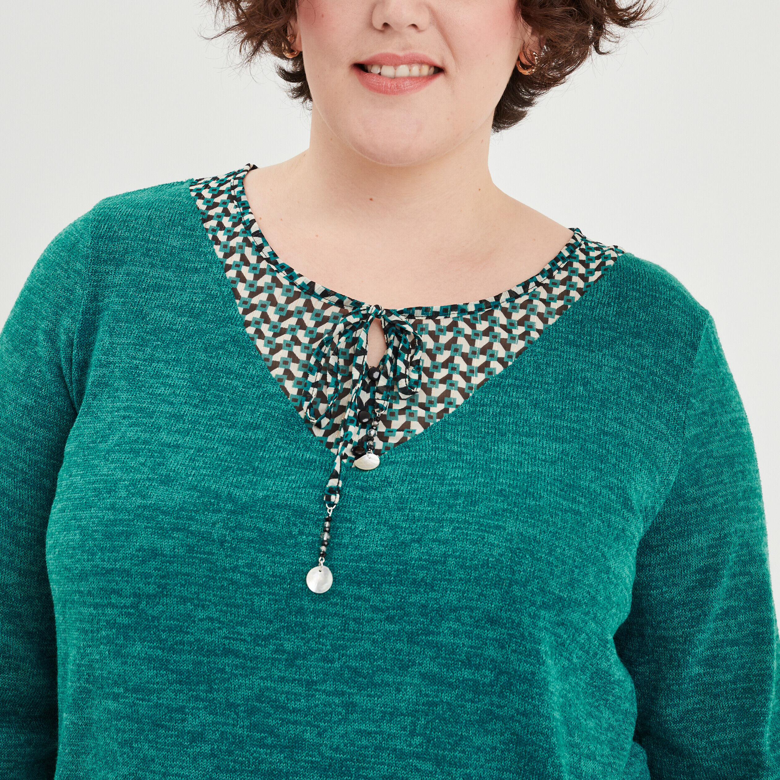 Pull grande online taille pas cher