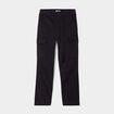 Pantalon cargo droit noir femme