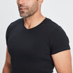 T-shirt manches courtes ajusté noir homme