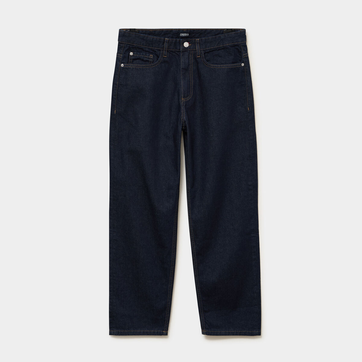 Jean relaxed 5 poches coton denim brut homme