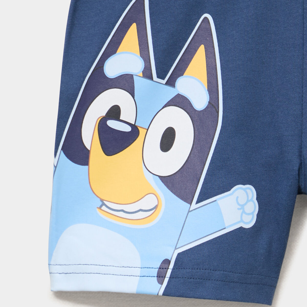 Short taille &eacute;lastiqu&eacute;e coton Bluey bleu fonc&eacute; gar&ccedil;on