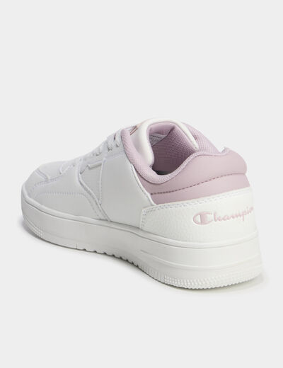 Tennis basses &agrave; lacets Champion rose femme