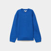 Pull col rond manches longues bleu roi gar&ccedil;on