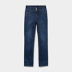 Jean denim droit en coton denim brut femme