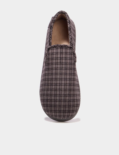 Chaussons fourr&eacute;s Isotoner gris homme