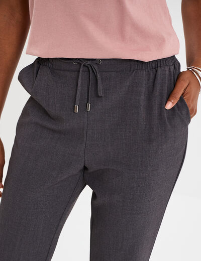 Pantalon de jogging chino gris foncé femme