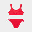 Maillot de bain 2 pi&egrave;ces rouge fille
