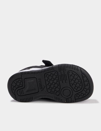 Baskets &agrave; scratchs Puma Rebound Slam noir b&eacute;b&eacute; gar&ccedil;on