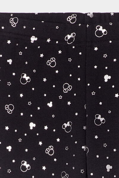 Legging molleton Minnie noir fille