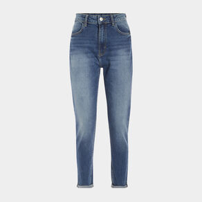 Jeans mom taille haute denim stone femme