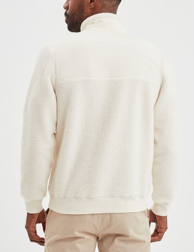 Sweat camionneur polaire Creeks blanc homme