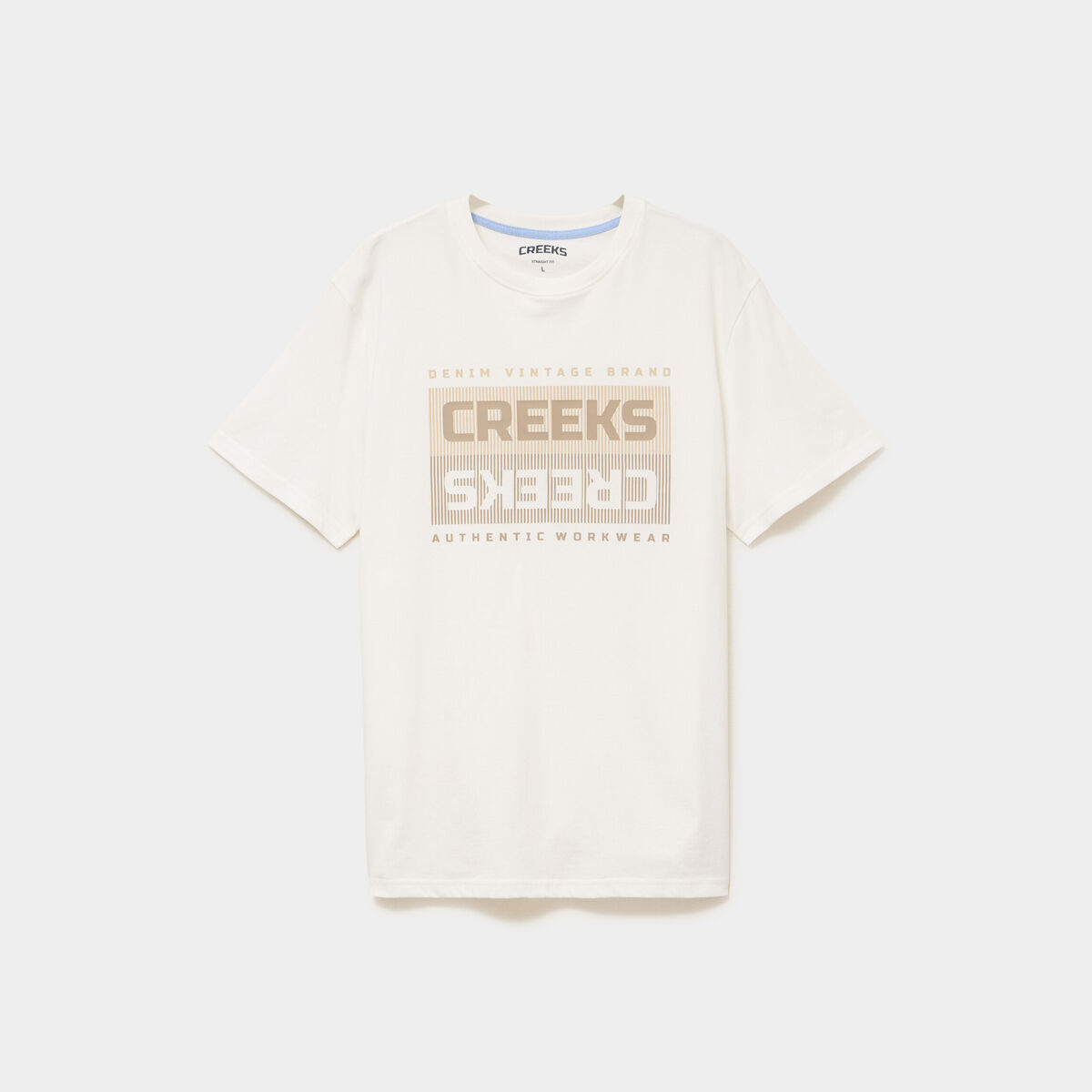 T-shirt manches courtes coton blanc homme