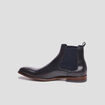 Bottines chelsea en cuir noir homme