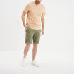 Bermuda chino droit Creeks vert kaki homme