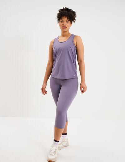 D&eacute;bardeur de sport fluide dos nageur violet femme