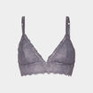Soutien-gorge triangle paddé bleu gris femme