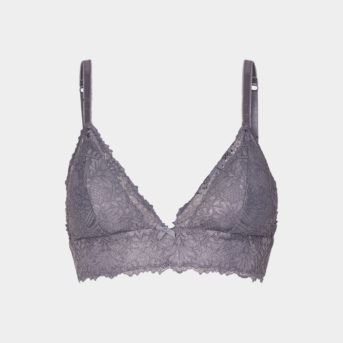 Soutien-gorge triangle paddé bleu gris femme