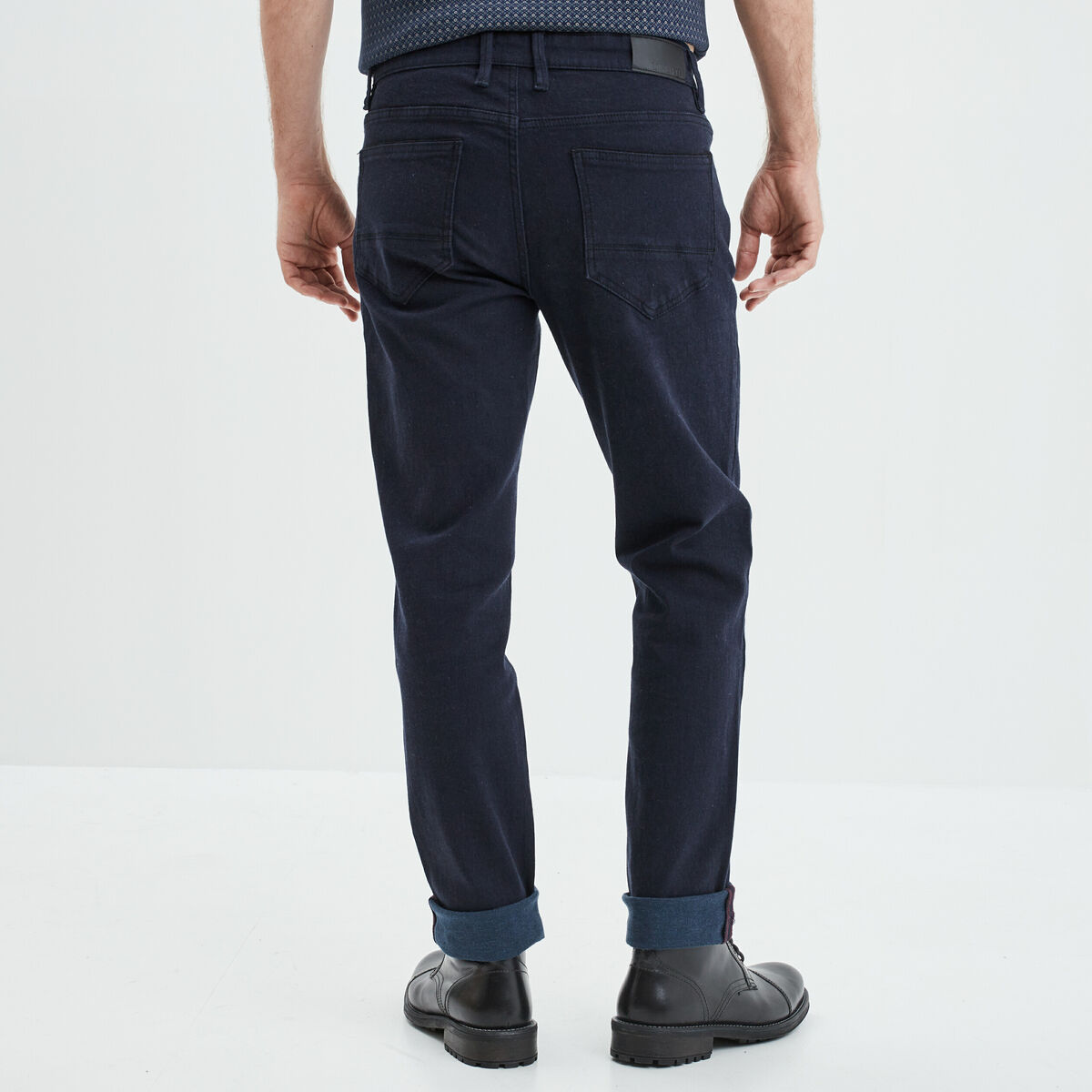 Pantalon straight 5 poches Liberto bleu foncé homme