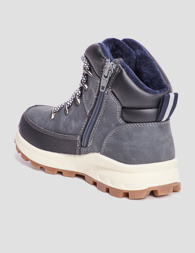 Bottines avec zip Trappeur Barato bleu garçon