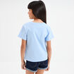 T-shirt manches courtes coton Stitch bleu fille