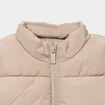 Doudoune sans manches imperm&eacute;able zipp&eacute;e sable b&eacute;b&eacute; gar&ccedil;on