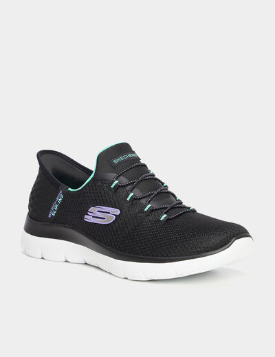 Baskets running Slip-ins Skechers noir femme