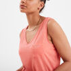 Débardeur sans manches avec poche Creeks rose corail femme