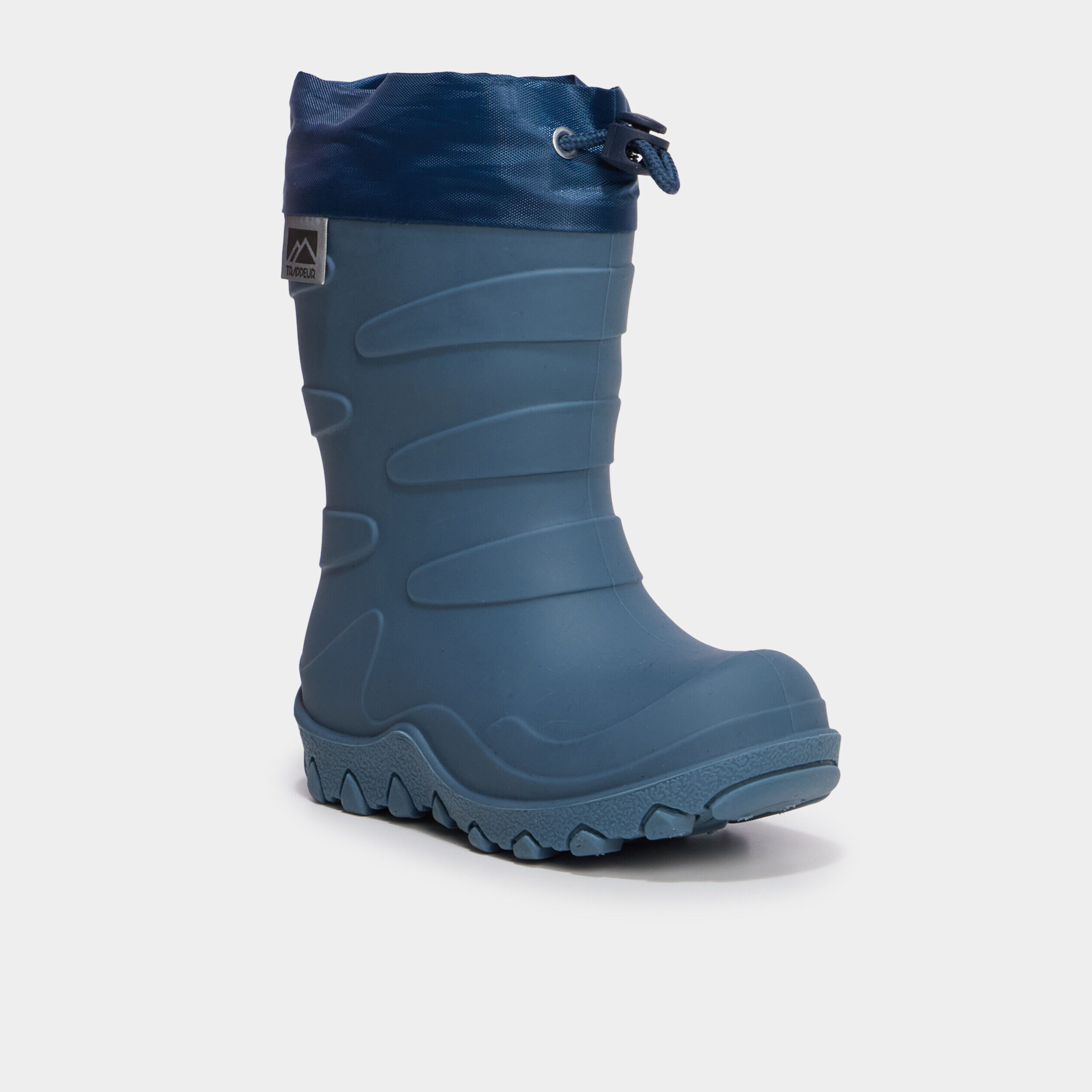 Bottes de pluie doublées bleu garçon TRAPPEUR