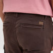 Pantalon cargo slim à coulisse marron foncé homme